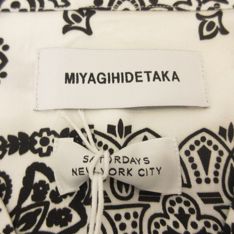 MIYAGIHIDETAKA | ミヤギヒデタカ Bandana SS shirt 半袖シャツ BBG-55700-A ×Saturdays NYC サイズ：L