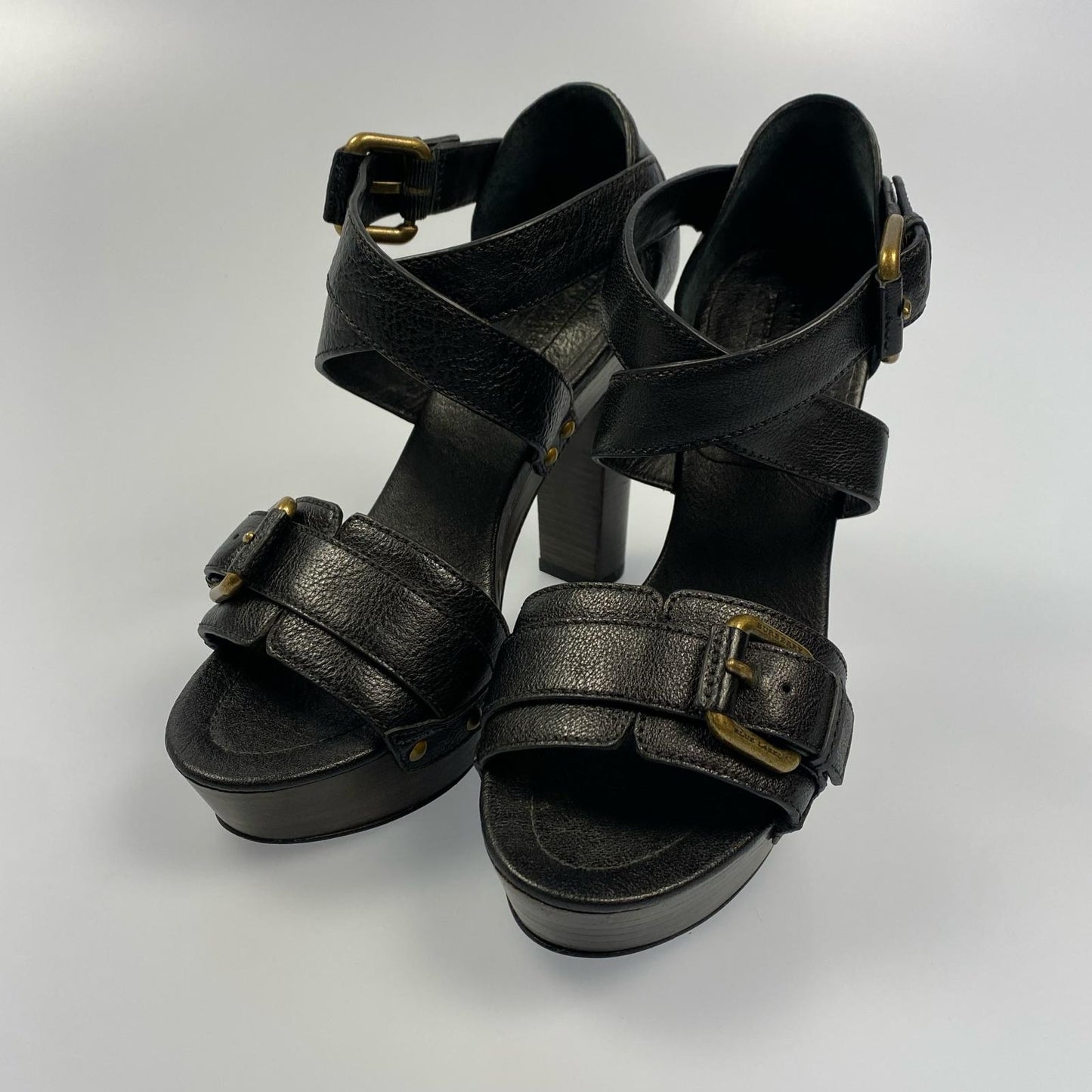 BURBERRY BLUE LABEL | バーバリーブルーレーベル サンダル E2402-308 サイズ:5 ブラック【姫路東店】