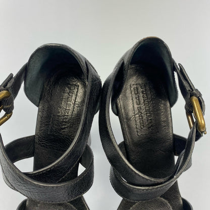 BURBERRY BLUE LABEL | バーバリーブルーレーベル サンダル E2402-308 サイズ:5 ブラック【姫路東店】