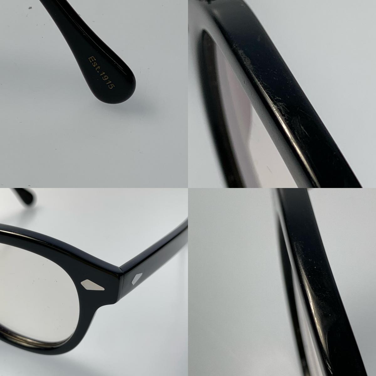 MOSCOT | モスコット LEMTOSH メガネ ｻｲｽﾞ:46□24 度入りレンズ ブラック