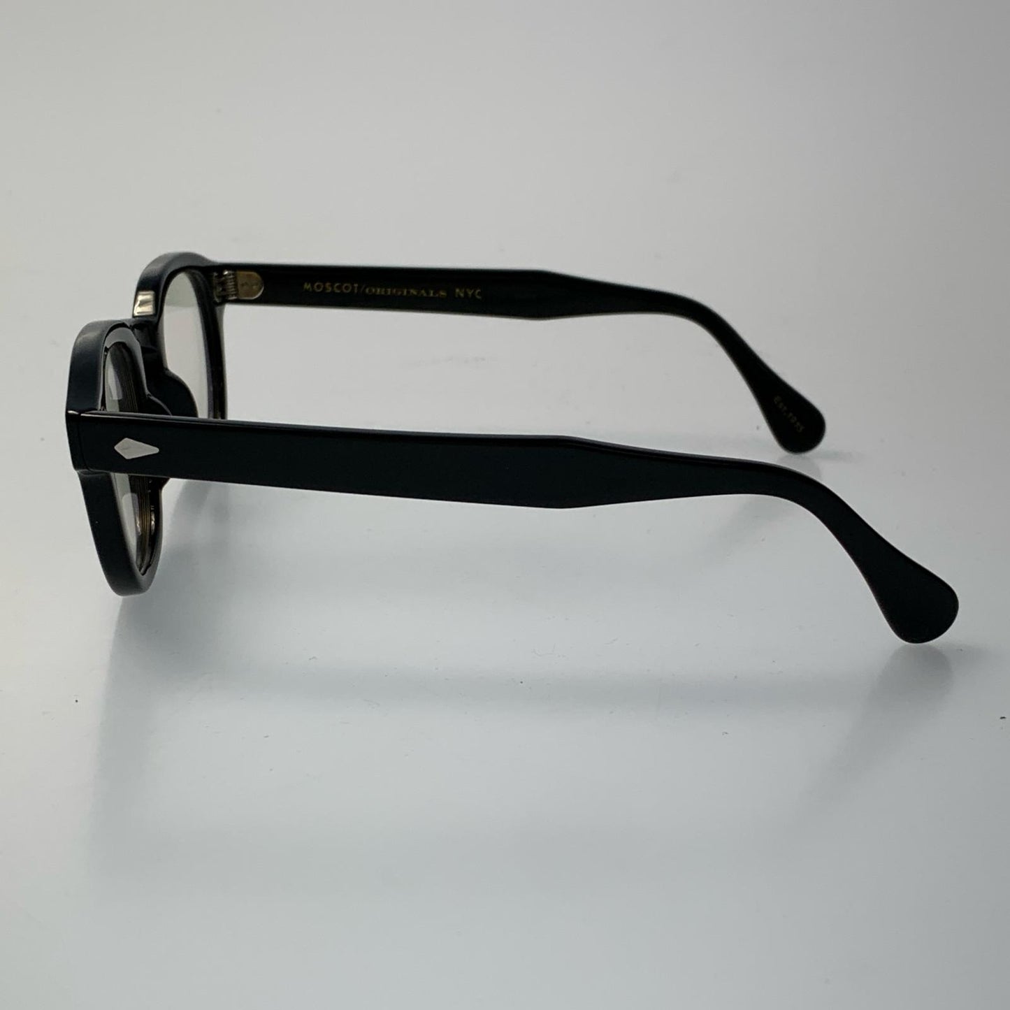 MOSCOT | モスコット LEMTOSH メガネ ｻｲｽﾞ:46□24 度入りレンズ ブラック