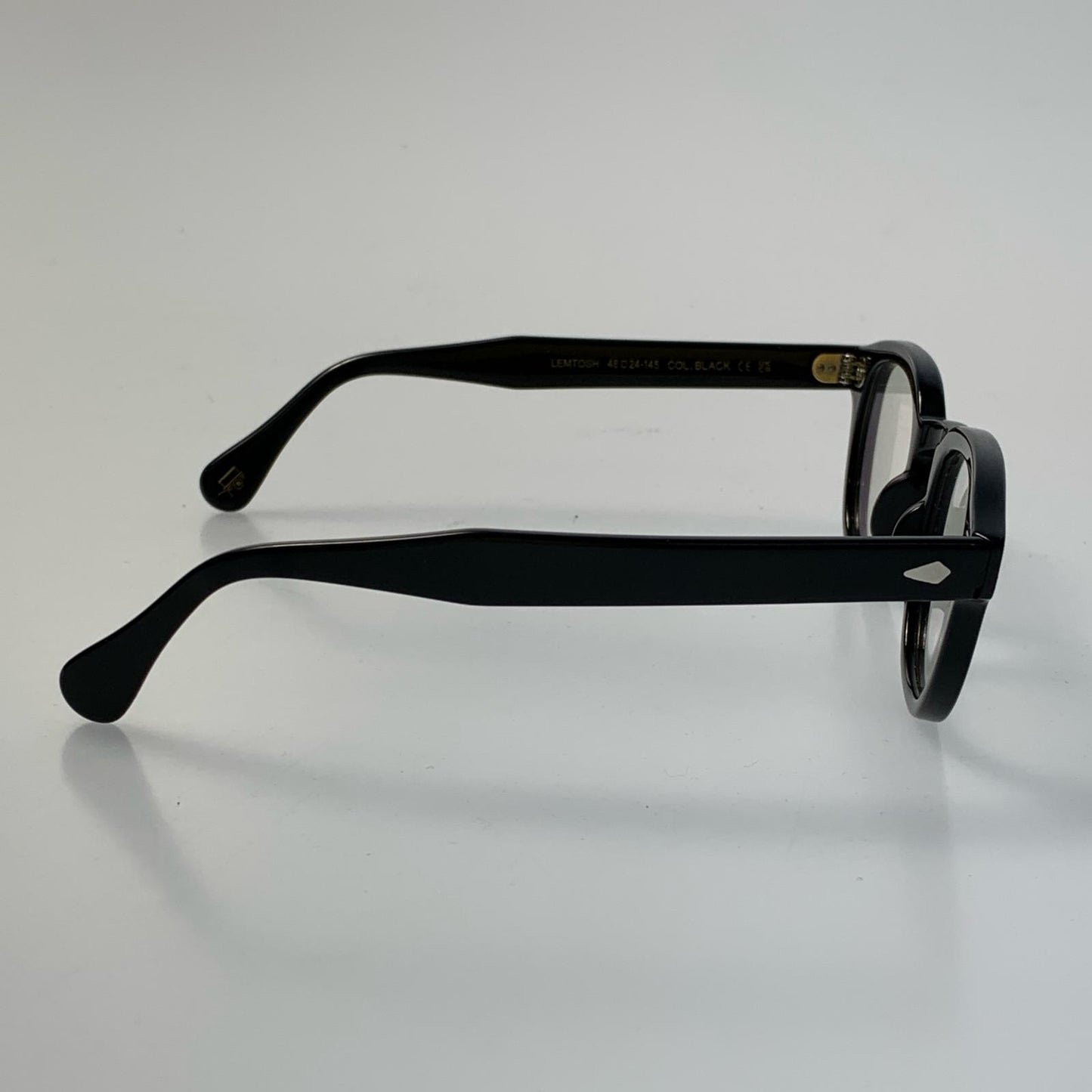 MOSCOT | モスコット LEMTOSH メガネ ｻｲｽﾞ:46□24 度入りレンズ ブラック
