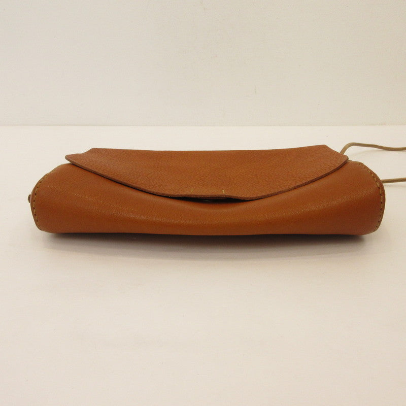 本革手縫いのBODYBAG ショルダーバッグ ブラウン