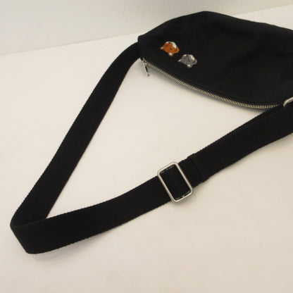 MAISON KITSUNE | メゾンキツネ DOUBLE FOX HEAD FADED BUMBAG ショルダーバッグ OM511CFWW0096 ブラック