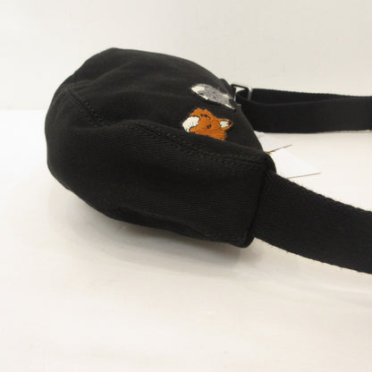 MAISON KITSUNE | メゾンキツネ DOUBLE FOX HEAD FADED BUMBAG ショルダーバッグ OM511CFWW0096 ブラック