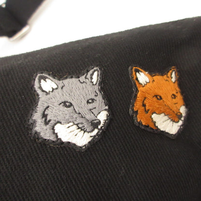 MAISON KITSUNE | メゾンキツネ DOUBLE FOX HEAD FADED BUMBAG ショルダーバッグ OM511CFWW0096 ブラック