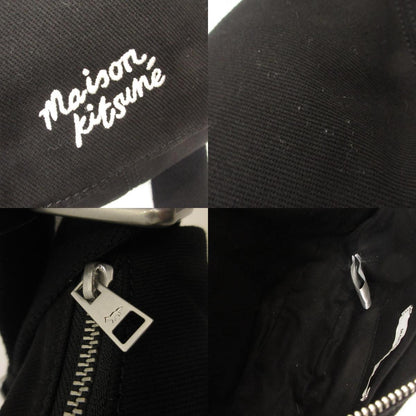 MAISON KITSUNE | メゾンキツネ DOUBLE FOX HEAD FADED BUMBAG ショルダーバッグ OM511CFWW0096 ブラック