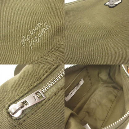 MAISON KITSUNE | メゾンキツネ DOUBLE FOX HEAD FADED BUMBAG ショルダーバッグ OM511CFWW9112 カーキグリーン