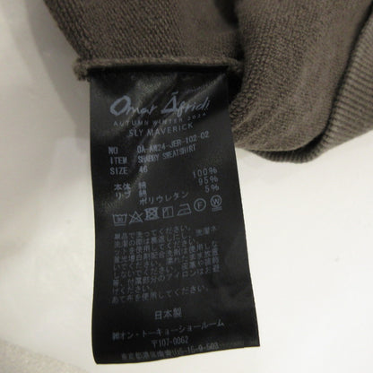 SHABBY SWEATSHIRT スウェット OA-AW24-JER-102-02 ブラウン サイズ：46【姫路東店】