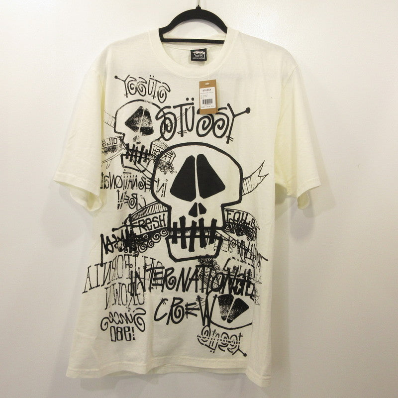 STUSSY | ステューシー SKULLS TEE PIGMENT DYED 半袖Ｔシャツ 1905177 ホワイト サイズ：M
