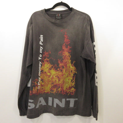 SAINT MICHAEL | セントマイケルセイントマイケル SR TO SS Long sleeve T-shirt 長袖Ｔシャツ SM-YS8-0000-C50 チャコールグレー サイズ：XL