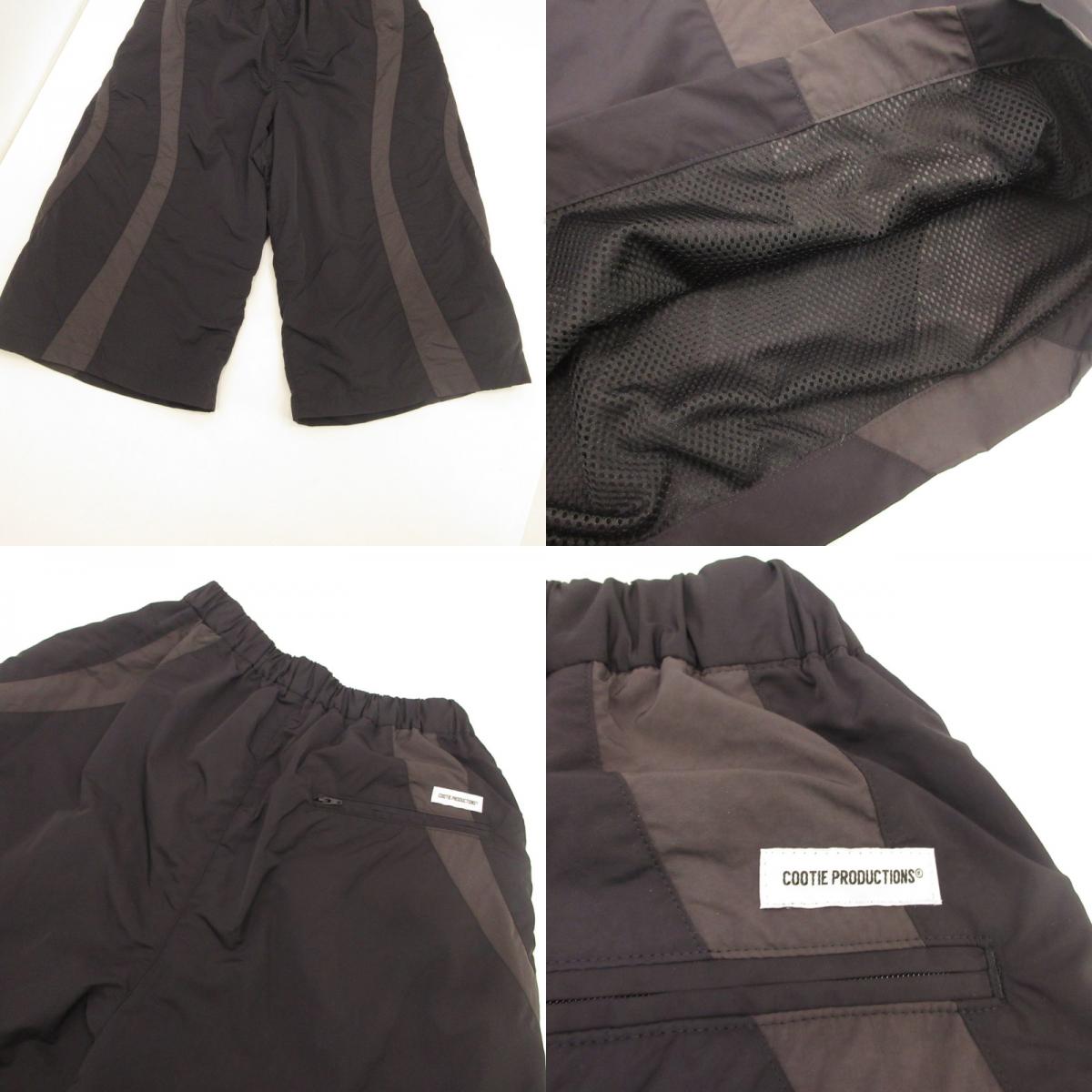 COOTIE | クーティー Nylon Paneling Shin Cut Wide Track Pants パンツ CTE-26S122 ブラック サイズ：S