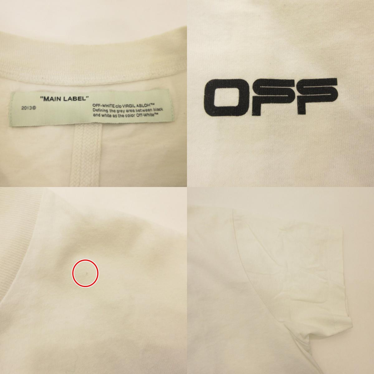 OFF-WHITE | オフホワイト CARAVAGGIO SQUARE OVER TEE 半袖Ｔシャツ OMAA038S20185005 ホワイト サイズ：XS