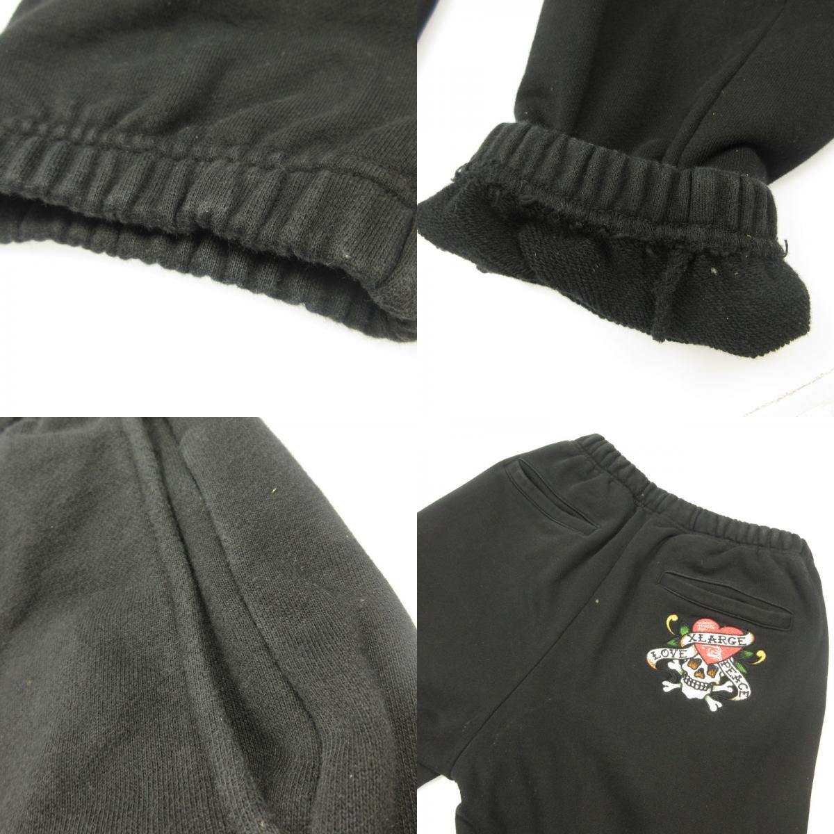 X-LARGE | エクストララージ SWEAT PANTS パンツ 101223031020 ×Ed Hardy ブラック サイズ：S