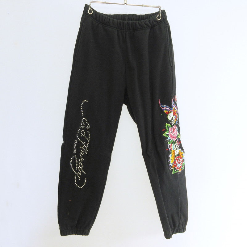X-LARGE | エクストララージ SWEAT PANTS パンツ 101223031020 ×Ed Hardy ブラック サイズ：S