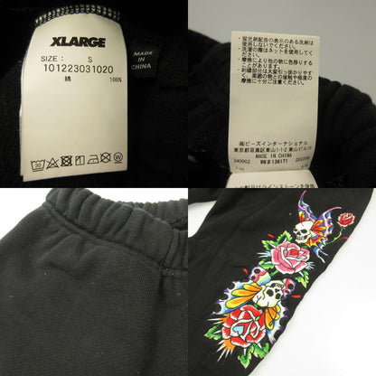 X-LARGE | エクストララージ SWEAT PANTS パンツ 101223031020 ×Ed Hardy ブラック サイズ：S