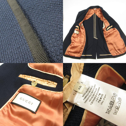 GUCCI | グッチ テーラードジャケット 456337 2016年製 ネイビー サイズ：48