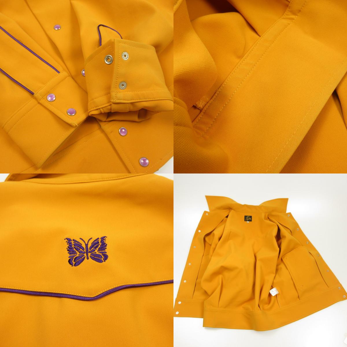 Needles | ニードルス Piping Cowboy Jac - PE PU Double Cloth その他トップス OT136 シャツジャケット オレンジ サイズ：M