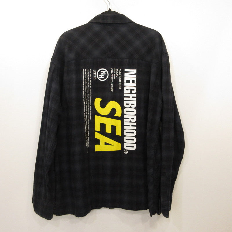 NEIGHBORHOOD | ネイバーフッド NHWDS/C-SHIRT.LS 長袖シャツ 201AQWSN-SHM01S ×WIND AND SEA サイズ：XL