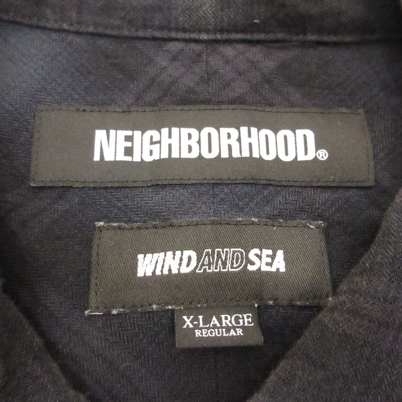NEIGHBORHOOD | ネイバーフッド NHWDS/C-SHIRT.LS 長袖シャツ 201AQWSN-SHM01S ×WIND AND SEA サイズ：XL