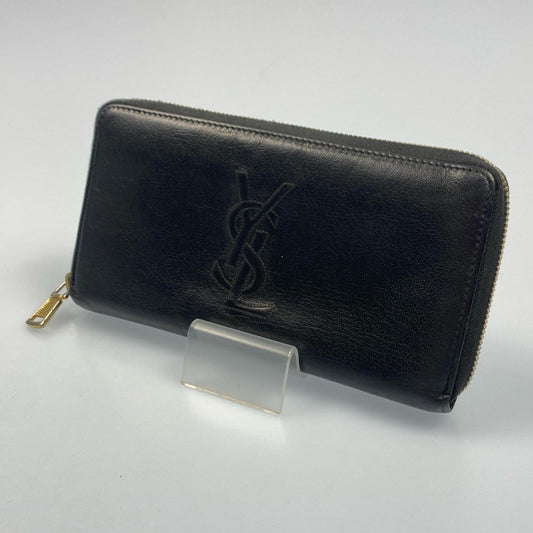 YVES SAINT LAURENT | イヴ・サンローラン 長財布 352904 ラウンドファスナー長財布 ブラック【姫路東店】
