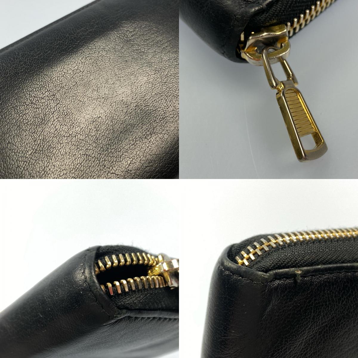 YVES SAINT LAURENT | イヴ・サンローラン 長財布 352904 ラウンドファスナー長財布 ブラック【姫路東店】