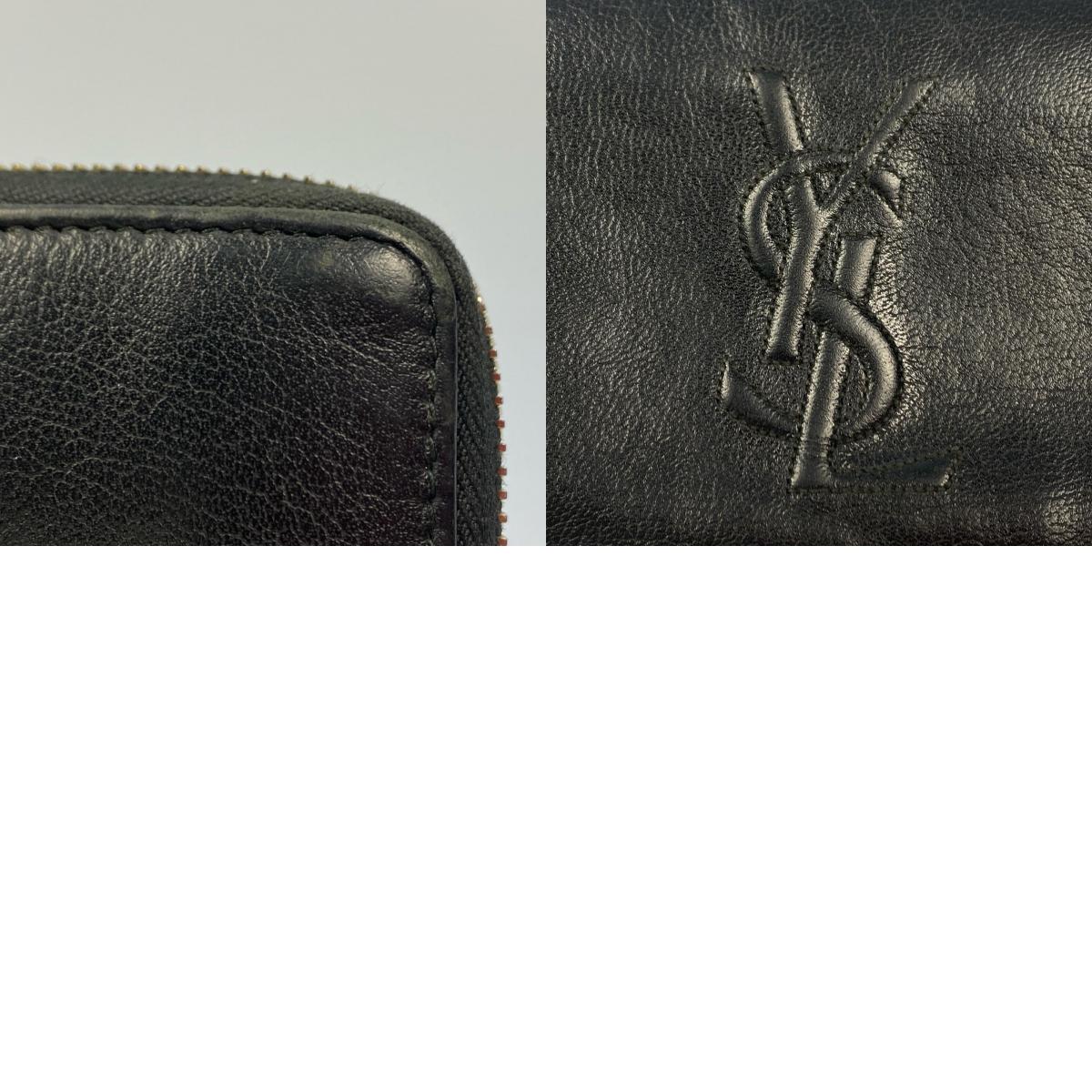 YVES SAINT LAURENT | イヴ・サンローラン 長財布 352904 ラウンドファスナー長財布 ブラック【姫路東店】