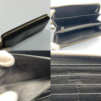YVES SAINT LAURENT | イヴ・サンローラン 長財布 352904 ラウンドファスナー長財布 ブラック【姫路東店】