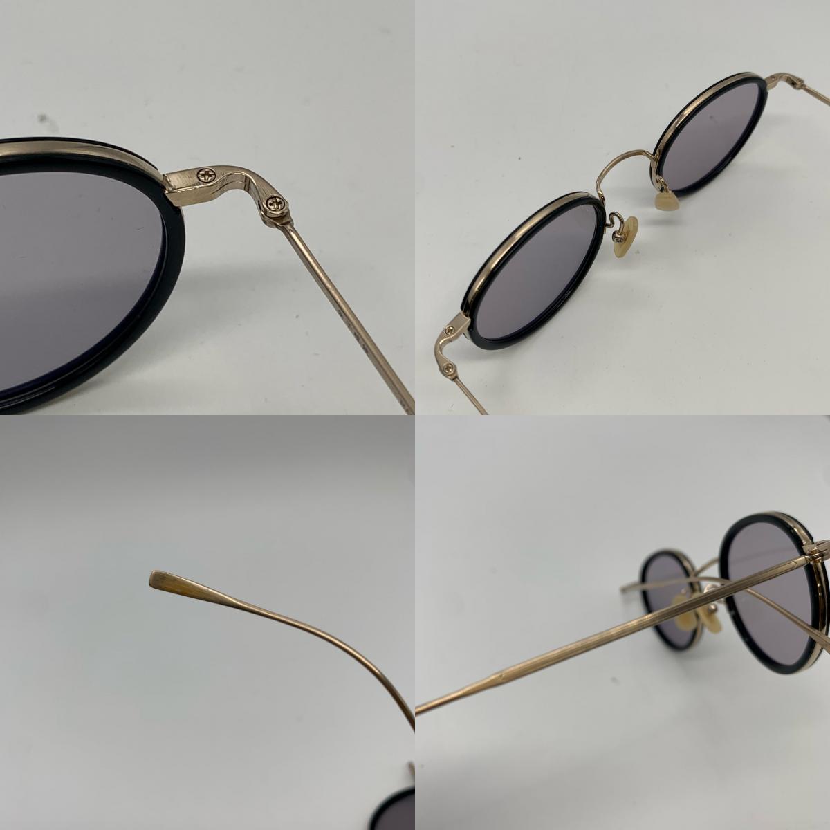 【中古】金子眼鏡 | カネコガンキョウカネコメガネ サングラス KS-010 ｻｲｽﾞ:45□24 ブラック【姫路東店】