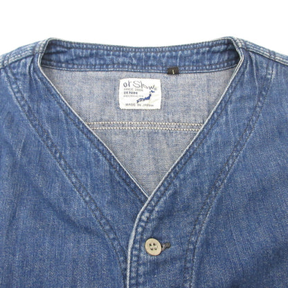 orSlow | オアスロウ no collar denim shirt その他トップス ブルー サイズ：1