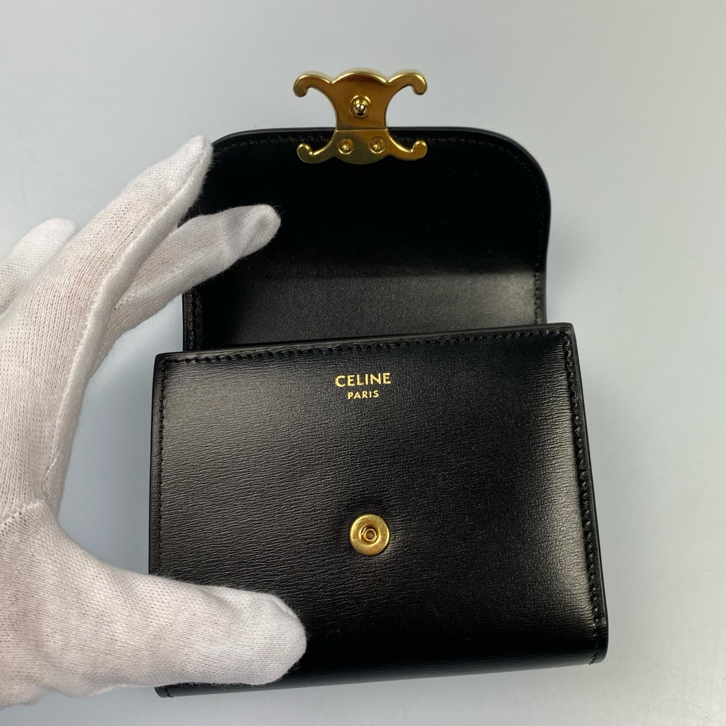 CELINE | セリーヌ スモールフラップウォレットトリオンフ 長財布 10D783DPV.38NO 2025S/S【姫路東店】