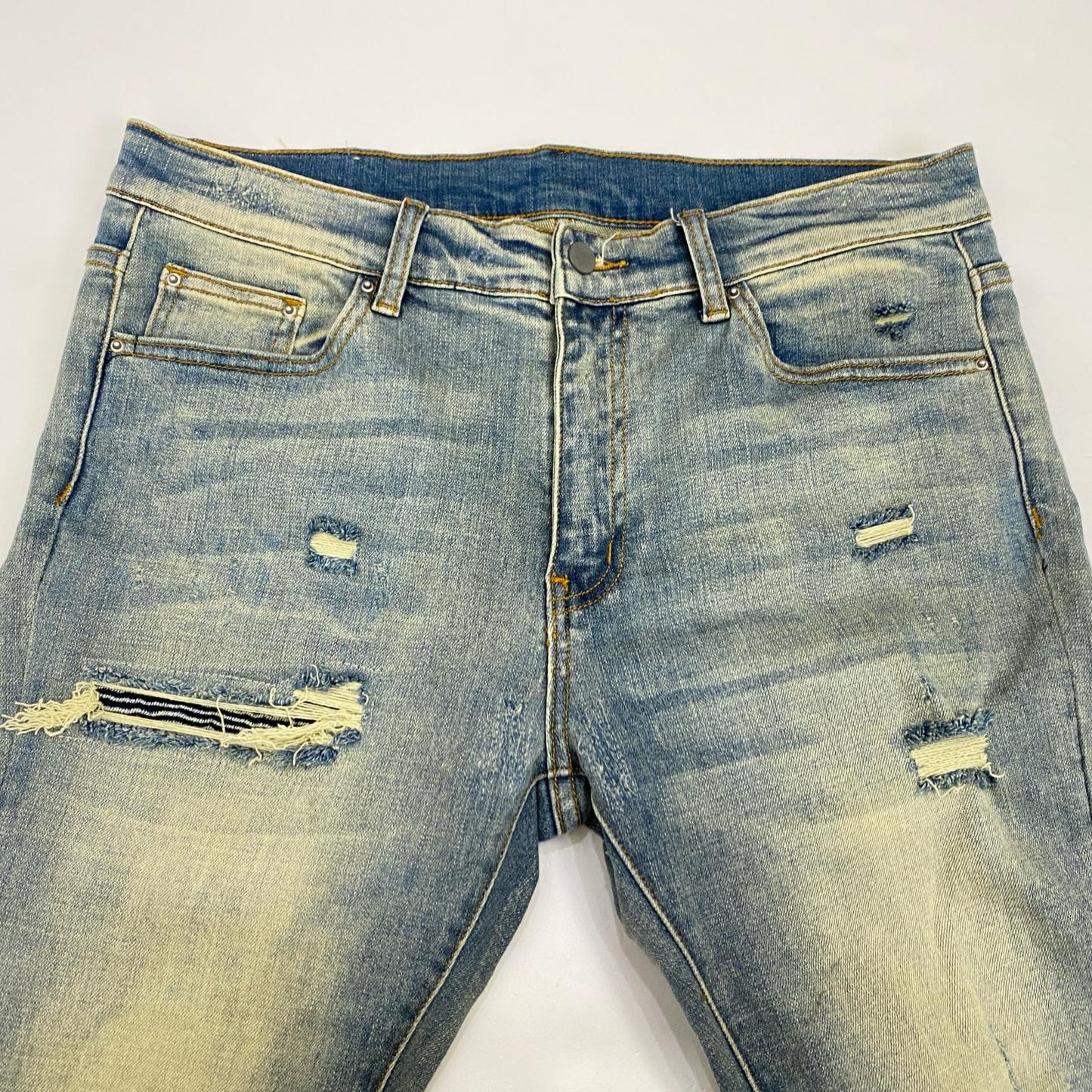 mnml | ミニマル X162 STRETCH DENIM デニムパンツ W:34 ライトブルー【姫路東店】