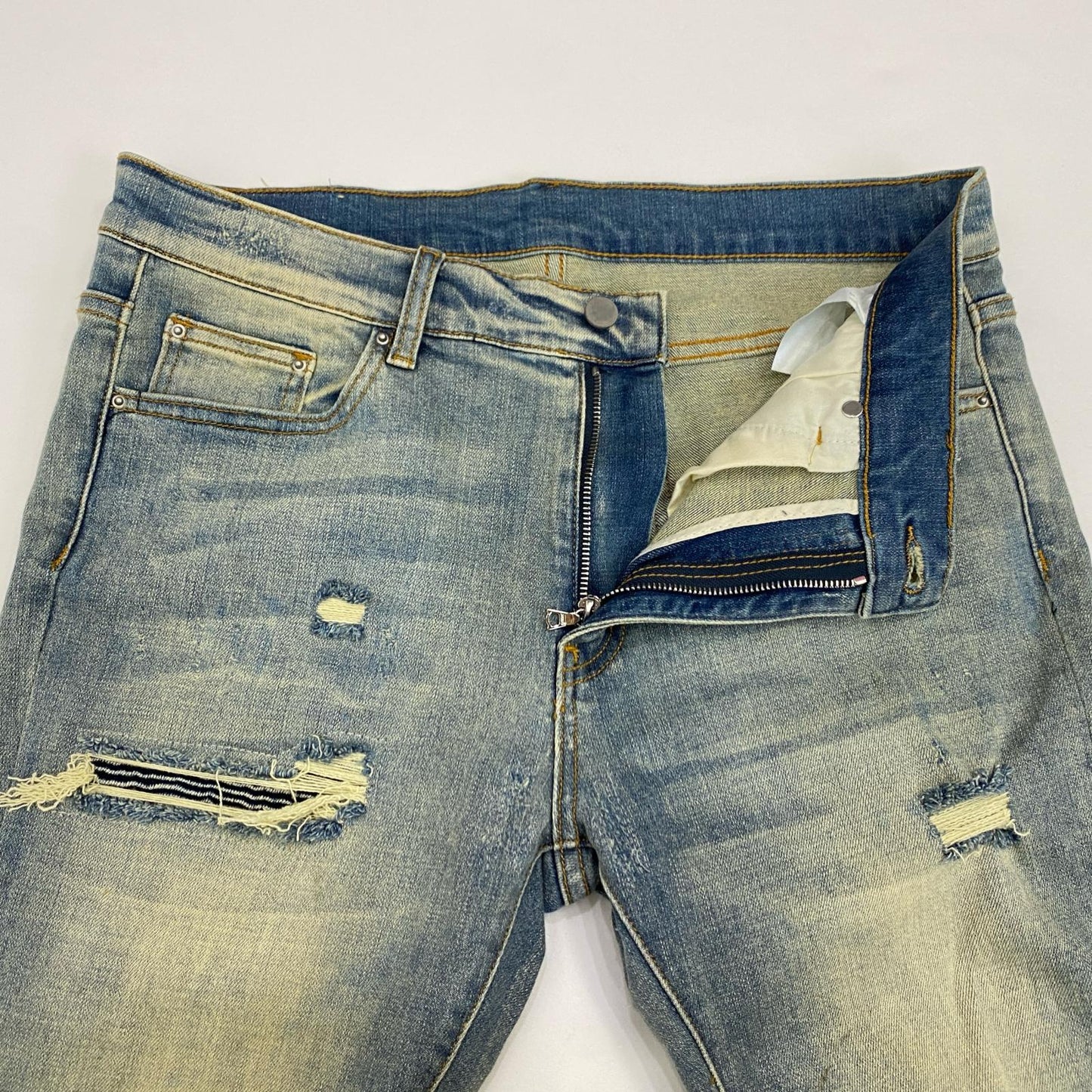 mnml | ミニマル X162 STRETCH DENIM デニムパンツ W:34 ライトブルー【姫路東店】