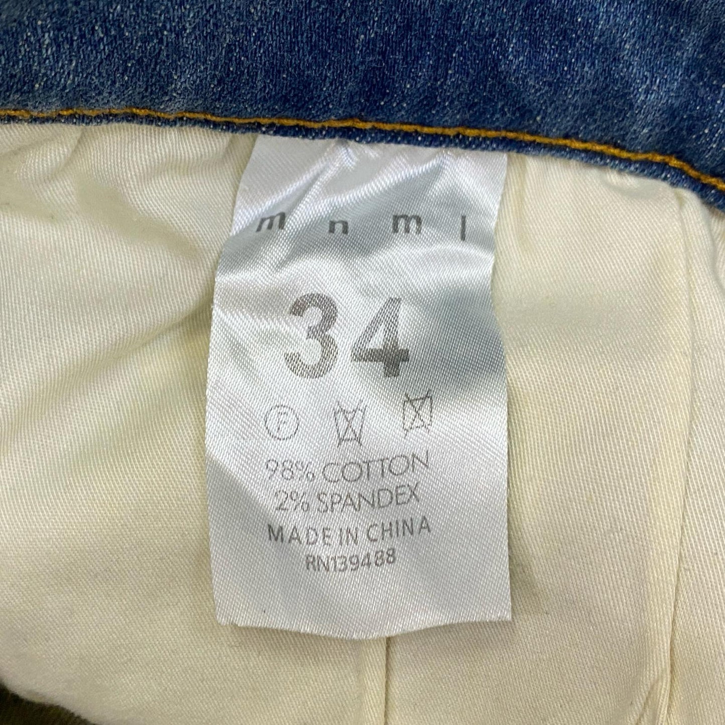 mnml | ミニマル X162 STRETCH DENIM デニムパンツ W:34 ライトブルー【姫路東店】
