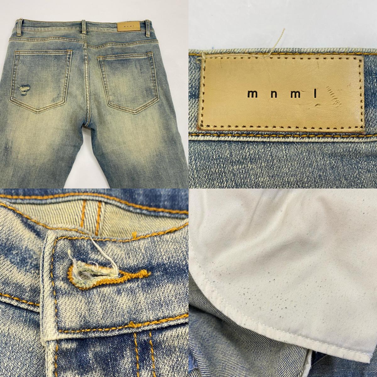 mnml | ミニマル X162 STRETCH DENIM デニムパンツ W:34 ライトブルー【姫路東店】
