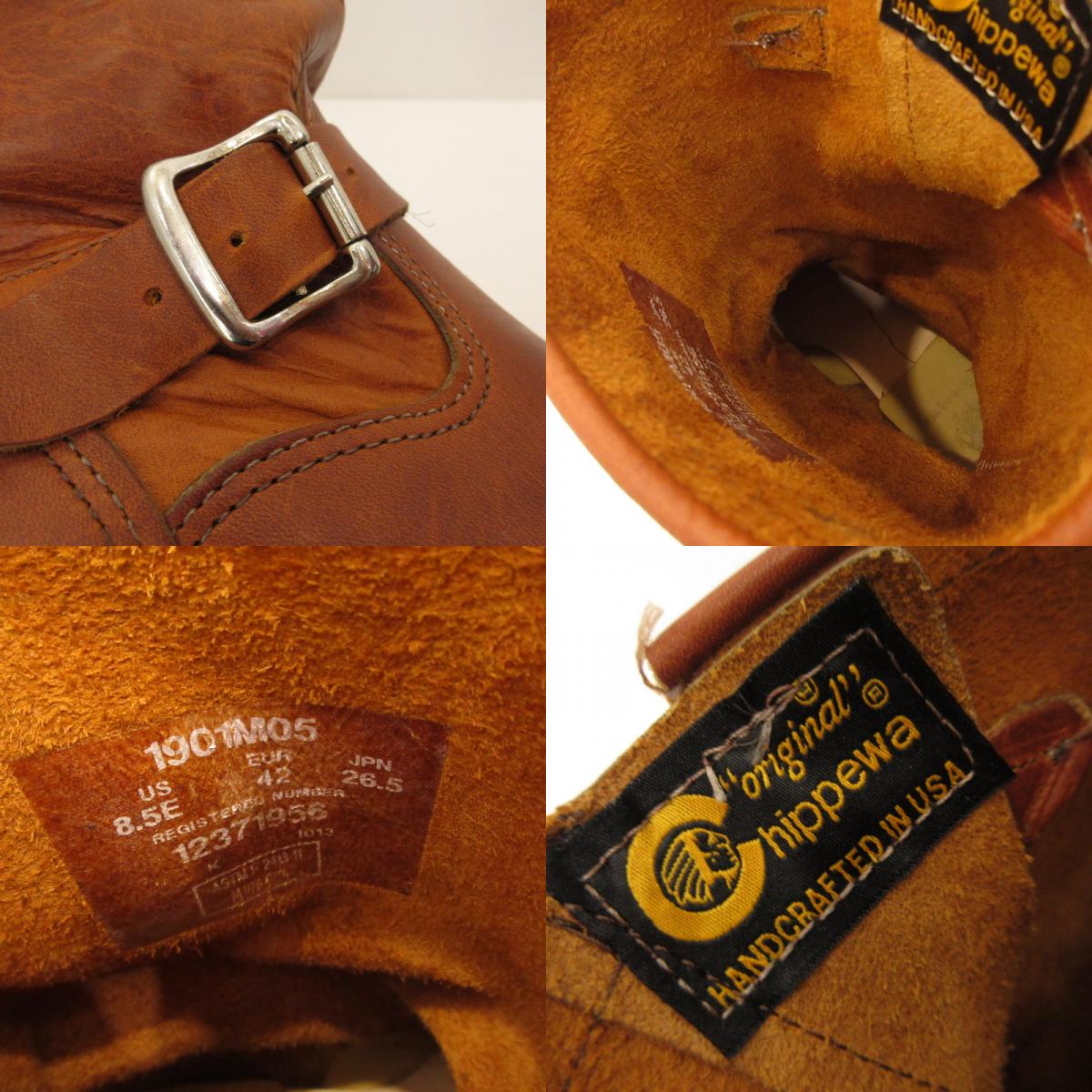 Chippewa | チペワ 11inch ORIGINAL STEEL TOE ENGINEER BOOTS ブーツ 1901M05 ブラウン 26.5cm