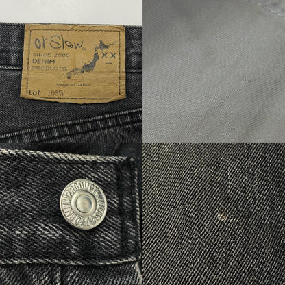 orSlow | オアスロウ 90's BLACK DENIM STONE WASH デニムパンツ 105W 2023A/W ブラック サイズ：M【姫路東店】