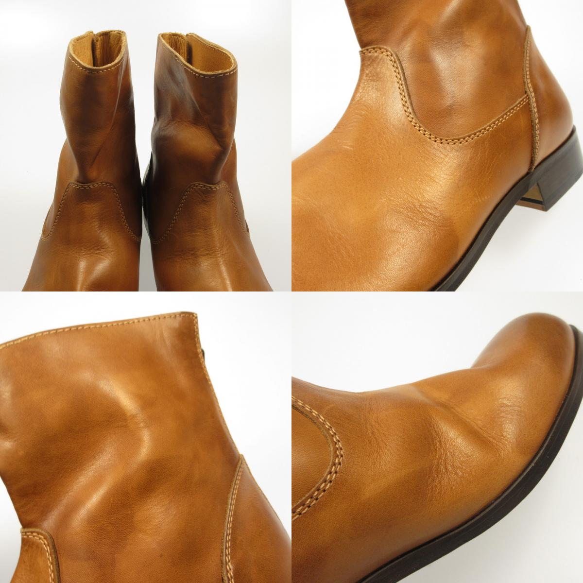 PADRONE | パドローネ BACK ZIP BOOTS ブーツ PU7885-1101-11C ブラウン【姫路東店】