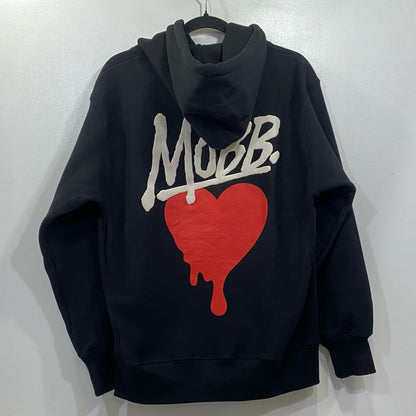 MOBB | モブ HEART DRIP HOODIE パーカー 25MB-AW-M15-BK プルオーバーパーカー ブラック サイズ：M【姫路東店】