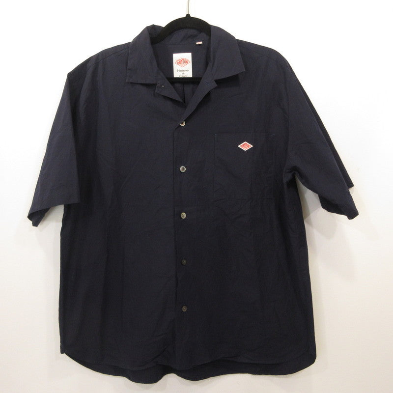 Danton | ダントン コットンポプリン 半袖シャツ 半袖シャツ DT-B0049 MSA ネイビー サイズ：42