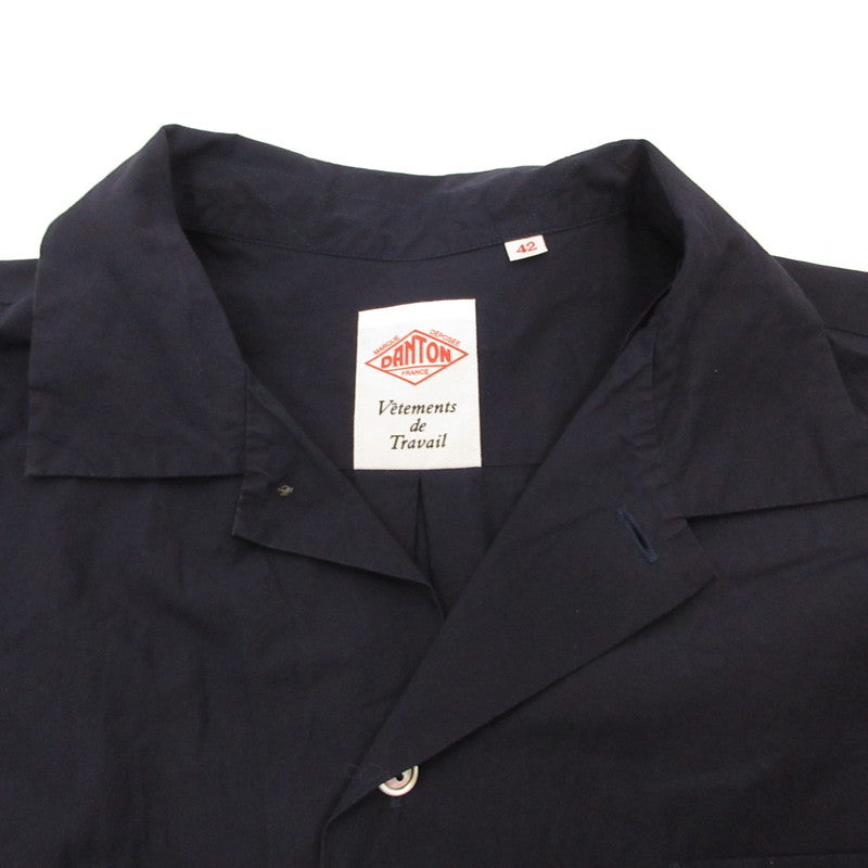 Danton | ダントン コットンポプリン 半袖シャツ 半袖シャツ DT-B0049 MSA ネイビー サイズ：42