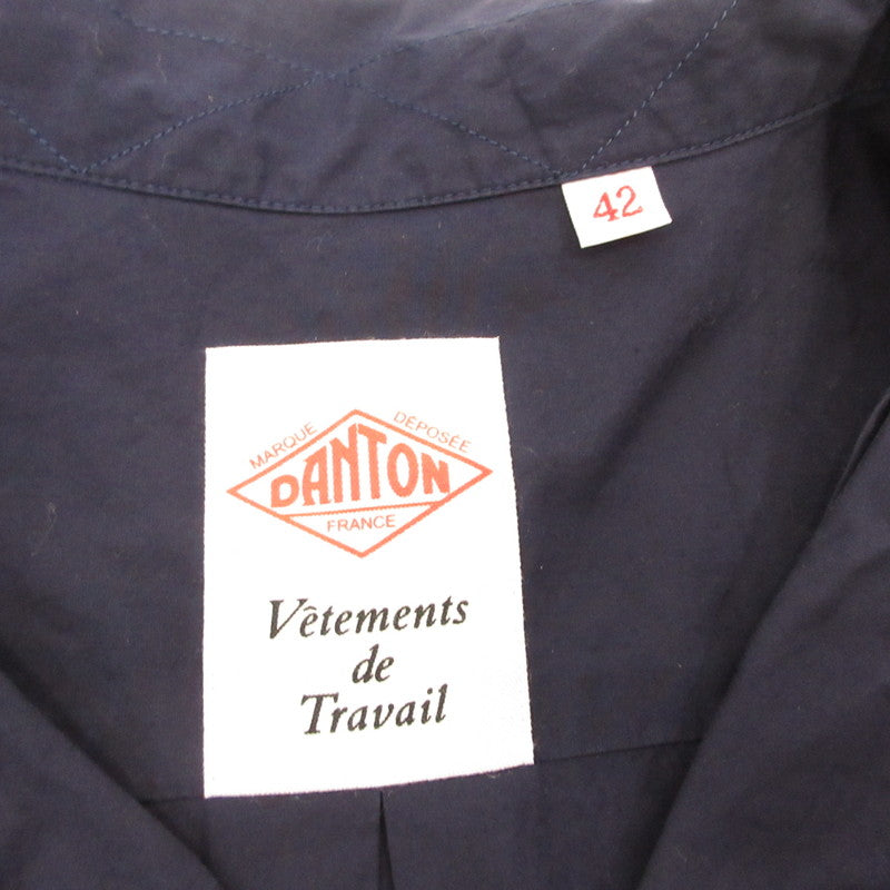 Danton | ダントン コットンポプリン 半袖シャツ 半袖シャツ DT-B0049 MSA ネイビー サイズ：42