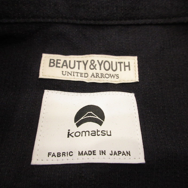 BEAUTY & YOUTH UNITED ARROWS | ビューティーアンドユースユナイテッドアローズ トロピカル レギュラー ショートスリーブ シャツ 半袖シャツ 1216-126-3030 KOMATSU PACK ネイビー サイズ：XL
