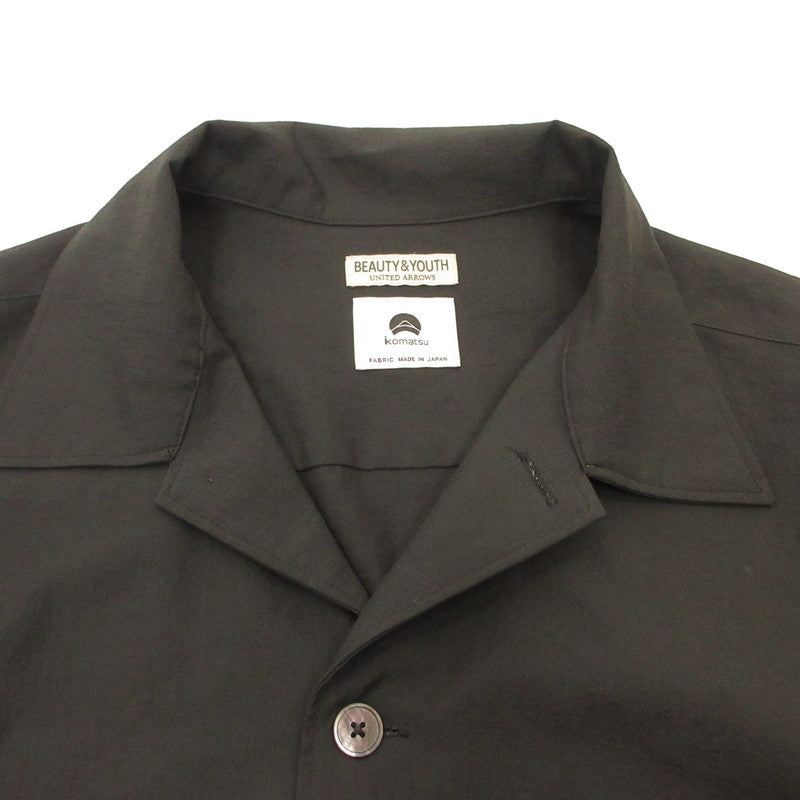 BEAUTY & YOUTH UNITED ARROWS | ビューティーアンドユースユナイテッドアローズ キャンプカラー ショートスリーブ シャツ 半袖シャツ 1216-174-2926 KOMATSU PACK グレー サイズ：L