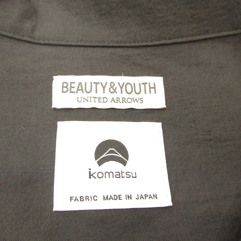 BEAUTY & YOUTH UNITED ARROWS | ビューティーアンドユースユナイテッドアローズ キャンプカラー ショートスリーブ シャツ 半袖シャツ 1216-174-2926 KOMATSU PACK グレー サイズ：L