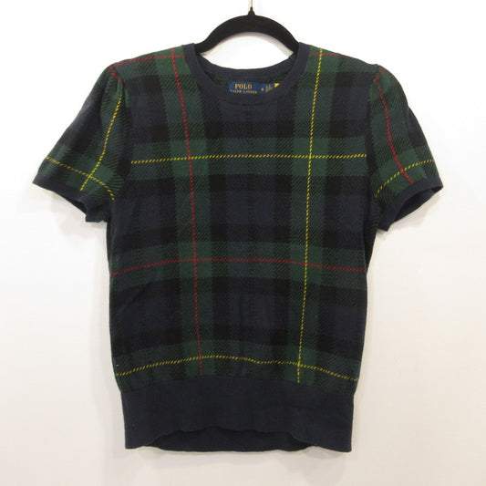 POLO RALPH LAUREN | ポロ・ラルフローレン プラッド ショートスリーブ セーター 半袖Ｔシャツ サイズ：M