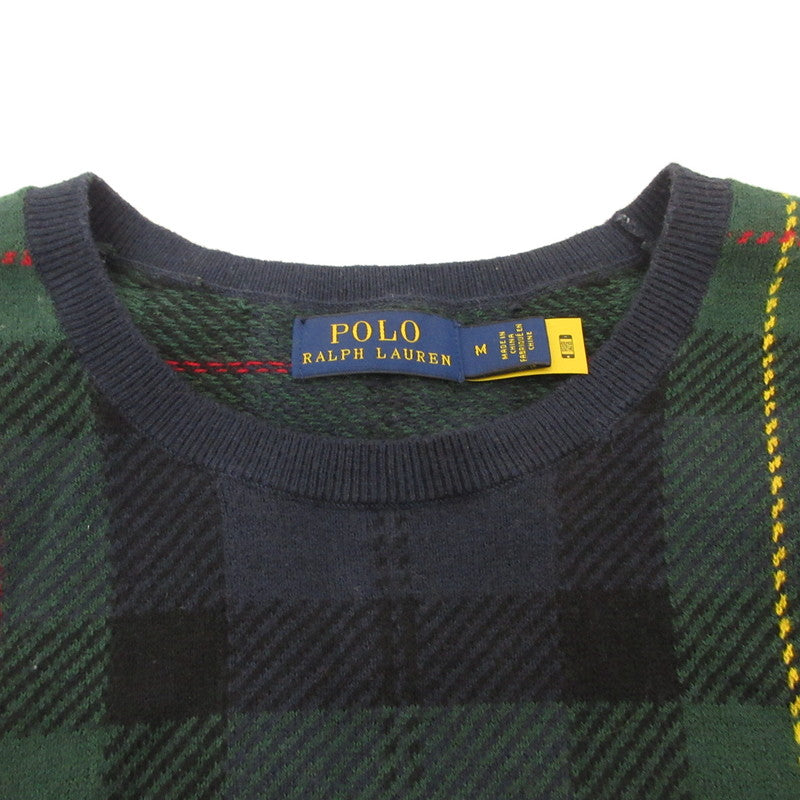 POLO RALPH LAUREN | ポロ・ラルフローレン プラッド ショートスリーブ セーター 半袖Ｔシャツ サイズ：M