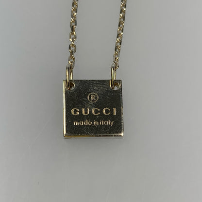 GUCCI | グッチ スクエアプレート ネックレス 223514 シルバー
