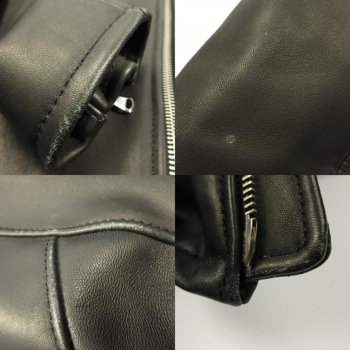UNITED ARROWS | ユナイテッドアローズ BY シープ シングルライダース レザー 1225-199-7631 ブラック サイズ：M