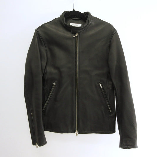 UNITED ARROWS | ユナイテッドアローズ BY シープ シングルライダース レザー 1225-199-7631 ブラック サイズ：M